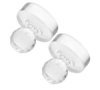 DEARMAMY 2pcs Acrylic Painting Tool Transparent Small Pestle Manual Pigment Grinder for Artists Watercolor and Oil Color Blending Smooth Grinding Surface