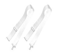 DEARMAMY 2pcs Adjustable Tennis Net Centre Strap with Weather Resistant Nylon Rope and Sturdy Metal Buckle for Home and Multisport Use, Net Strap Replacement for Court Regulation