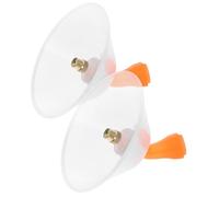 DEARMAMY 2pcs Agricultural Cone Nozzles with Windproof Plastic Covers, 10cm Adjustable Low-Pressure Spray Heads for Garden Hose and Backpack Sprayers, Drift Guard Spray Accessories