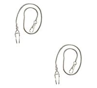 DEARMAMY 2pcs Alloy Watch Chains Clip Pocket Watch Chains for Vest Suit Retro Vintage Style