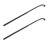 DEARMAMY 2Pcs Black Plastic Costume Cane Magician Crutch Stick 4-Section Jazz Performance Prop for Carnival Party Theatrical Dance and Cosplay