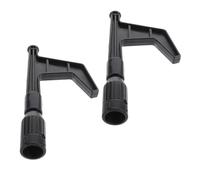 DEARMAMY 2pcs Boat Hook Attachment Black Nylon Docking End for Yacht Mooring Hardware Heavy Duty Hook for Sailing Ships