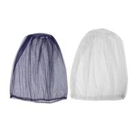 DEARMAMY 2pcs Breathable Mosquito Head Net for Insects Elastic Fit and Portable Folding Design, Efficient Barrier Face Neck Fly Netting Hood for Outdoor Activities and Traveling