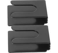 DEARMAMY 2pcs Car Microphone Holders Metal Clips for Radio Mic with Adhesive Multi-functional Car Mic Hangers for Hanging Bags Umbrellas Compact Lightweight Design Easy Installation