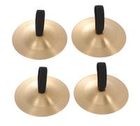 DEARMAMY 2pcs Copper Finger Cymbals for Kids, Easy to Use Children Percussion Instrument, Creative and Exquisitely Crafted Musical Toy for Toddlers and Belly Dance Performances