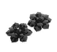 DEARMAMY 2pcs Creative Crystal Cufflinks for Women Shirt Sleeve Buttons Bling Rhinestone Button Cover Fashion Jewelry Flower Decorative