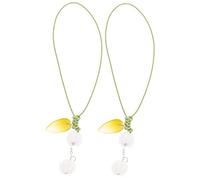 DEARMAMY 2pcs Creative Tulip Flower Keychain Phone Lanyard Handmade Decorative Mobile Phone Strap Short Style Anti-Lost Accessory for Women for Daily Use and Fashionable Outings