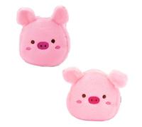 DEARMAMY 2pcs Cute Plush Pig Holder and Card Storage Bags Small Items Organizer for Travel and Everyday Use Practical Change Purse for Cash and Cards