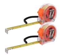 DEARMAMY 2pcs Dual Metric and Inch Retractable Tape Measure, 5m x 19mm Soft Pocket Size Measuring Tape for Crafts, Tailoring, Construction and Body Measurements