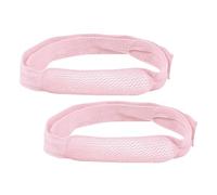 DEARMAMY 2pcs Elastic Nasal Bandage Holder Tape for Nose Surgery, High Absorption Post Rhinoplasty Nose Job Dressing Strips with Ear Hanging Design, Pink