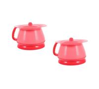 DEARMAMY 2pcs Ergonomic Potty Handle Portable Potty Pee Bottle for Girls Urinal Urine Bucket Urinal for Boys and Girls Lidded Chamber Pot Convenient for Travel for Boy Use in Bedroom
