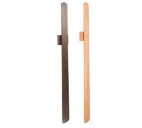 DEARMAMY 2pcs Ergonomic Wooden Shoe Horn with Long Handle 55cm Polished Surface Shoe Wearing Tool and Boots for Seniors and Daily Routines in Small Entryways