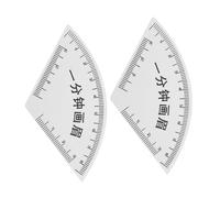 DEARMAMY 2pcs Eyebrow Drawing Aid Ruler Pvc Precise Measurement Tools for Makeup Artists Eyebrow Shaping Stencil Mapping Guide