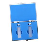 DEARMAMY 2pcs Glass Optical Cuvette Cells Path for Spectrophotometer Laboratory Use with Transparent Surfaces and Ground Glass Bottom for Accurate Spectral Analysis