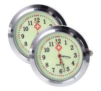 DEARMAMY 2pcs Glow-in-The-Dark Nurse Pocket Watch Dial Simple Quartz DIY Watch Parts for Nursing Compatible