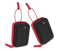 DEARMAMY 2pcs Golf Rangefinder Pouch Red Zipper Protective Case Small Golf Equipment Storage Bag for Outdoor Sports and Travel