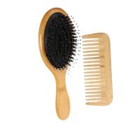 DEARMAMY 2Pcs Hair Comb with Scalp Massager Brush for Hair Growth Gentle Scalp Design Ball Tipped Bristles Professional Barber Comb