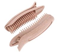 DEARMAMY 2Pcs Hair Root Clips for Volume Big Hair Rollers Bangs Curler Clips Candy Color Orange Red Styling