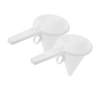 DEARMAMY 2pcs Handheld Chocolate Icing Funnel Dispenser for Baking Cake Portable Lightweight Pastry Batter and Cream Transfer Tool Suitable for Home Kitchen and Bakery Use