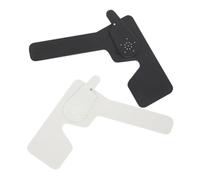 DEARMAMY 2Pcs Handheld Eye Occluder Visual Testing Equipment for Assessment and Shading Plates for Eye Examination