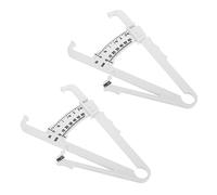 DEARMAMY 2pcs Handheld Skinfold Caliper Measure for Body Fat Analysis Easy to Use Fat Measurer for Men and Women Measuring Abdominal Waist Arm Hip and Leg Skin Folds