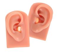 DEARMAMY 2pcs Highly Simulated Silicone Ear Piercing Models for Doctor and Nurse Practice