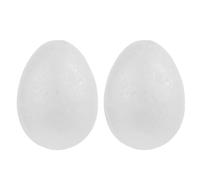 DEARMAMY 2Pcs Large Easter Egg: Foam Eggs 5.9Inches(15cm) White Styrofoam Eggs Unfinished Blank for Easter Spring DIY Craft Painting