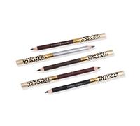 DEARMAMY 2pcs Leopard Cover Eyebrow Pencil Brush Dual Head Eyebrow Makeup Tool for Natural Look Brown Color for Professional and Personal Use