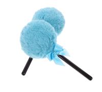 DEARMAMY 2Pcs Lollipop Powder Puff for Loose and Mineral Face Makeup Soft Velour Body Powder Applicator Portable and Lightweight Easy to Clean for Home and Travel Use