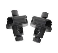 DEARMAMY 2pcs Microphone Stand Adapter Clamp with Swiveling Grip Head Adjustable Angle Tilt Mount for Boom Arm Horizontal Arm Connector for Reflector Holder and Phone Holder