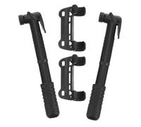 DEARMAMY 2pcs Mini Bike Pump, Bicycle Pump Mini, Black Nylon Abs Manual Air Inflator, Portable Fast Inflation, for Road Bike, Cycling Emergencies