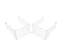 DEARMAMY 2pcs Musical Instrument Rack Horizontal Acrylic Guitar Hanger Wall Mount for Acoustic Electric Bass Banjo Ukulele Violin Display Hook for Bedroom Studio Living