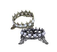 DEARMAMY 2pcs Nail Art Pen Holder Crown Shaped Nail Coloring Brush Holder Manicure Tool for and for Polish