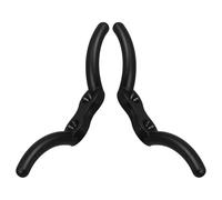 DEARMAMY 2pcs Nylon Flagpole Cleat Hooks Adjustable Rope Holder Boat Deck Hardware Black 113mm for Sailing and Outdoor Mounting