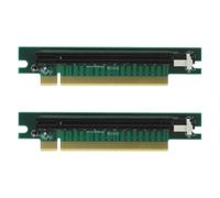 DEARMAMY 2pcs Pci-e 16x Graphics Card Extender Riser Card with 164p Silicon Slot, 90 Degree Extension and Protection, Easy Installation and Versatile Use for Gpu Replacement and Backup