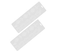 DEARMAMY 2pcs Plastic Quilt Templates for Borders and Patterns Cross-Stitch Template for Hand Quilting Embroidery Quilting Stencils for Patchwork Sewing Crafts