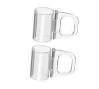 DEARMAMY 2pcs Plastic Window Blind Clips with Reliable Fixation and Invisible Design, Cordless Roller Shade Pull Handles for Offices and Other Settings, Pull down Clips for Roller Blinds