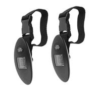 DEARMAMY 2pcs Portable Electronic Luggage Weighing Scale Capacity Digital Handheld Travel Weight Checker for Suitcases and Packages Accurate and Reliable Tool for Frequent Travelers