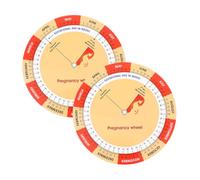 DEARMAMY 2pcs Pregnancy Journal Memory Fetal Development Chart Pregnancy Countdown Doctor Chart for Pregnant Women