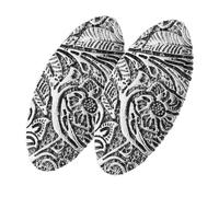 DEARMAMY 2pcs Retro Cardigan Sweater Shawl Clips Chic Boho Design Scarf Buckle Multifunctional Accessory for Women Coats