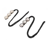 DEARMAMY 2Pcs Retro Hair Bun Makers Elegant Pearl Hair Styling Tool for Effortless Updos for Daily Wear and Special Occasions and Attractive