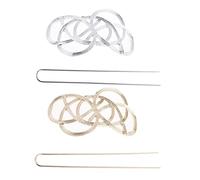 DEARMAMY 2pcs Retro Hairpin Vintage Hair Cuff Geometric Hair Styling Accessories for Girls Braider