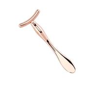 DEARMAMY 2Pcs Rose Golden Zinc Alloy Eye Massage Spoon Makeup Spatula Durable Beauty Scoop for Eye Mask Portable Eye Treatment Tool present for Women