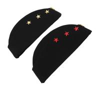DEARMAMY 2pcs Russian Sailor Dance Caps Style Lightweight Breathable Flight Attendant Beret Hats for Cosplay Party Performance Costume