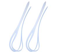 DEARMAMY 2pcs Silicone Swim Goggle Strap with Buckle, Blue Silicone Scuba Mask Strap Replacement for Swimming Training and Snorkeling Accessories