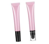 DEARMAMY 2pcs Sleek Matte Finish Lip Gloss Squeeze Tubes Refillable Dispenser Tubes for Skincare