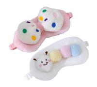 DEARMAMY 2pcs Sleeping Eye Mask Animal Pattern Eye Mask for Women Girls Boy Girl Block Light Comfortable to Use