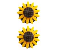 DEARMAMY 2pcs Sunflower Car Aroma Diffuser Vent Clip with Perfume Diffusion for Car Interior, Plastic Material, Suitable for Office and Wardrobe Use, Chic and Lovely Design