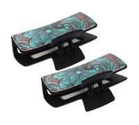 DEARMAMY 2pcs Vintage Western Hair Claw Clips for Women Large Decorative Hair Clips Unique Print