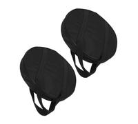 DEARMAMY 2pcs Waterproof Thickened Gong Bag 40cm Diameter Single Layer Oxford Cloth Cymbal Storage Pouch Portable Handle for Instrument Protection